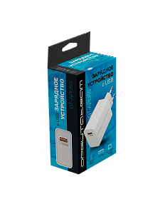 Зарядное устройство для телефона, Быстрая зарядка 18Вт адаптер USB Орбита OT-APU65